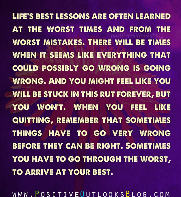 life's best lesson